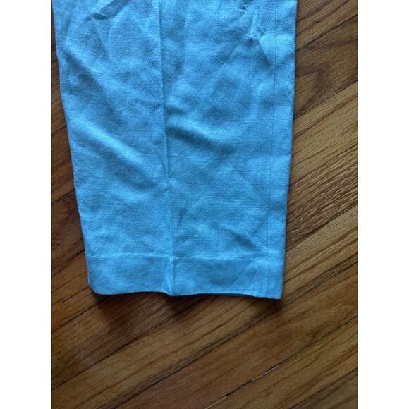 Vintage DT Collection Light Blue Lightweight Linen Blend Trousers - Picture 2 of 6
